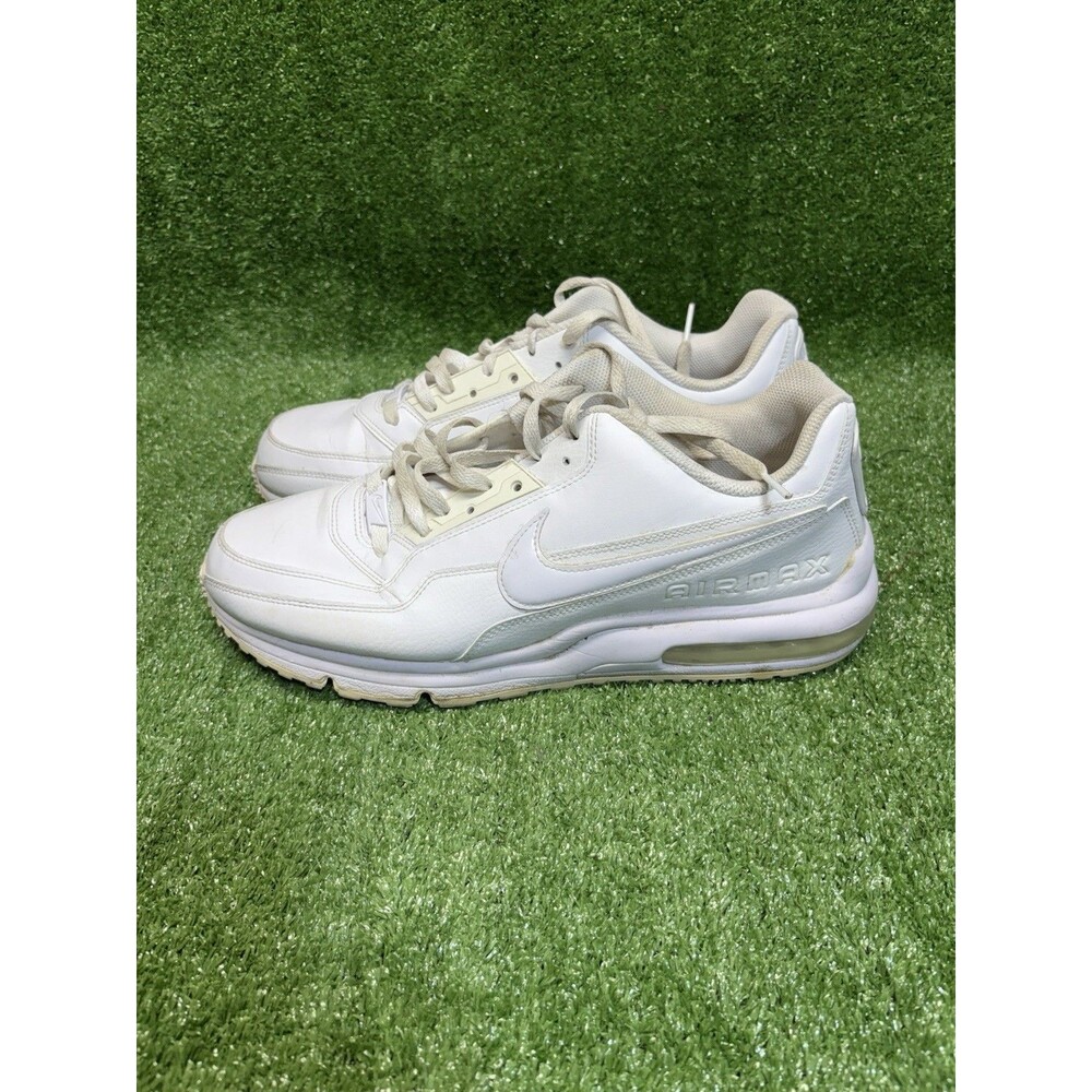 Nike Air Max LTD 3 Mens Size 13 Running Shoes 687977-111 Triple White Sneakers